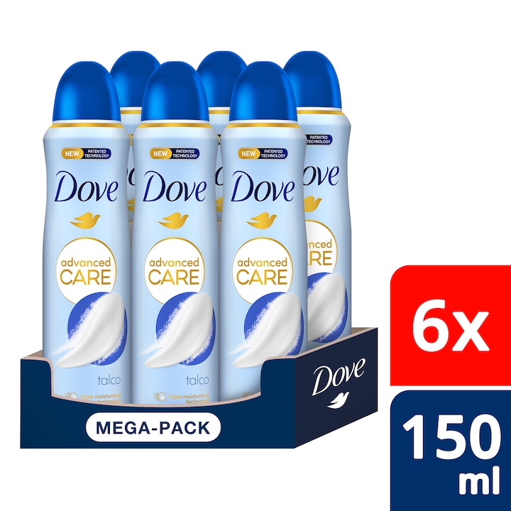 Dove Talco női izzadásgátló dezodor, 6x150 ml