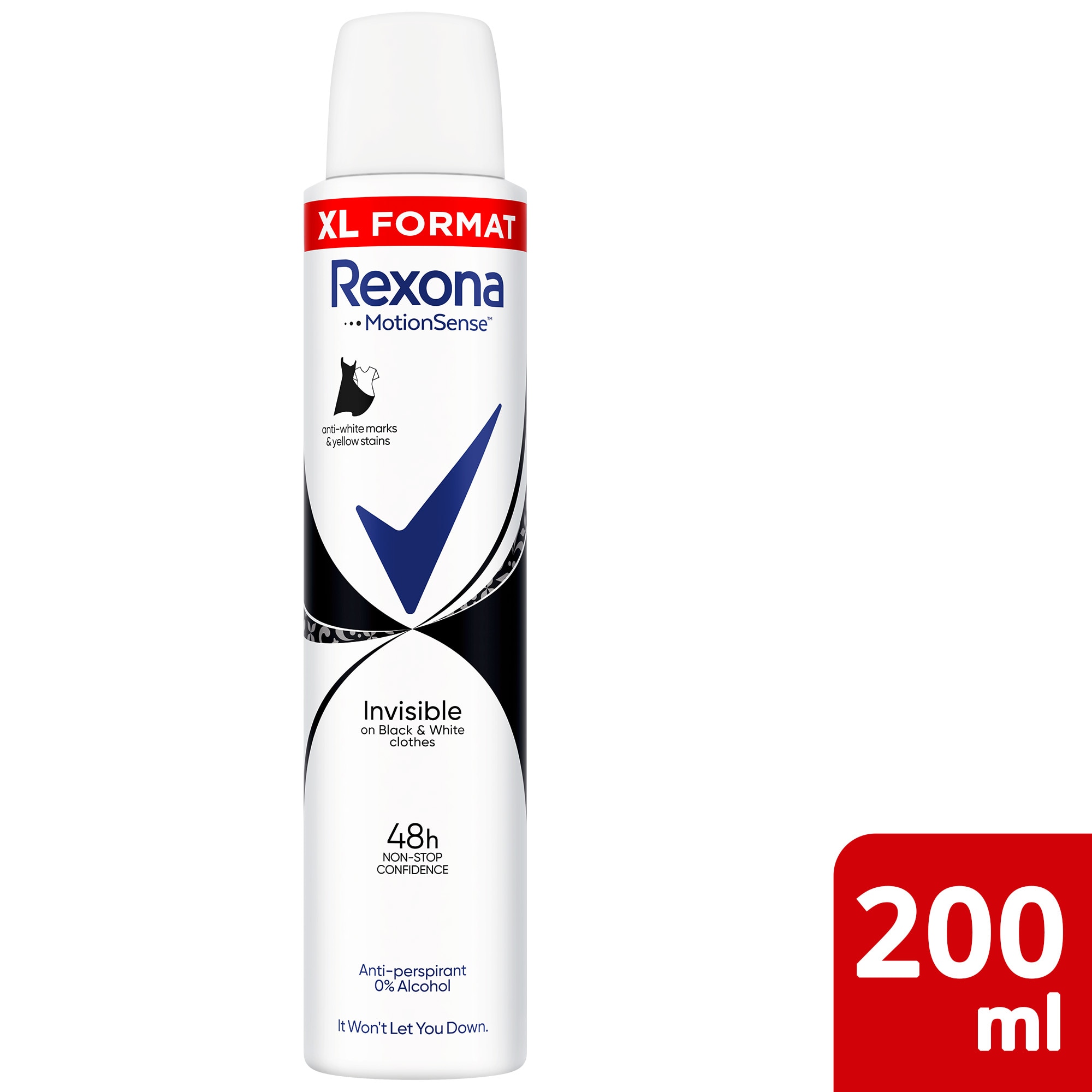 Desodorizante Spray Invisible Black & White Clothes 48H - emb. 150 ml -  Rexona