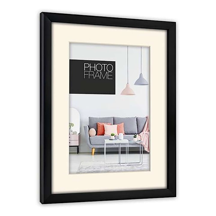 Rama foto, Acril, 30x40cm, Negru