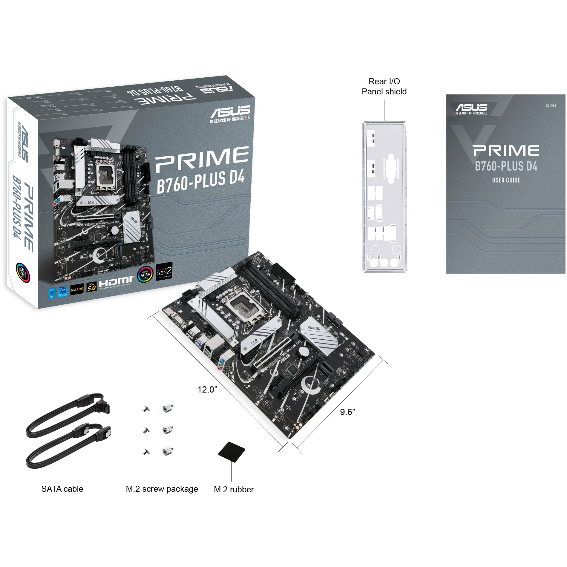 Placa de baza ASUS PRIME B760-PLUS DDR4, Socket 1700 - eMAG.ro