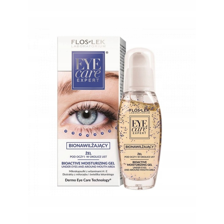 Hidratáló szemgél, Floslek, 30 ml