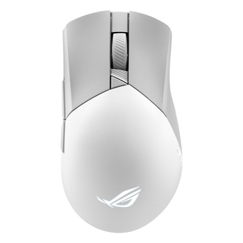 Mouse gaming wireless ASUS ROG GLADIUS III WIRELESS AIMPOINT, RGB, 79g, senzor optic ROG AimPoint 36.000 dpi, ROG SpeedNova, socluri Push-Fit II, ROG Micro Switches, ROG Omni Mouse Feet, ROG Paracord, conectivitate tri-mod, Aura Sync, alb