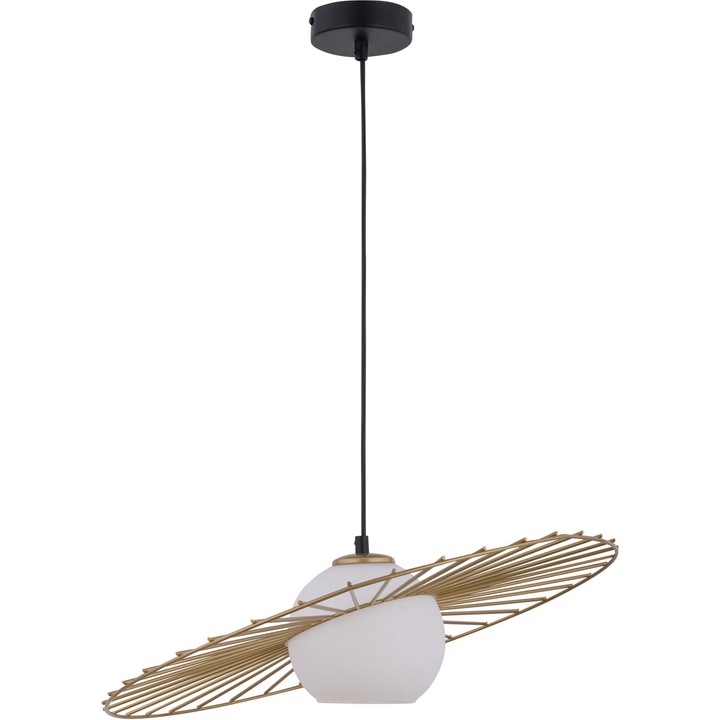 Полилей Sigma, GOL, стомана/стъкло, E27, 70 x 51 x 50 см, черно/злато