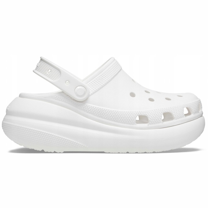 Saboti Cu Platforma Pentru Barbati, Crocs, Classic Crush Clog, Alb, 42-43 EU