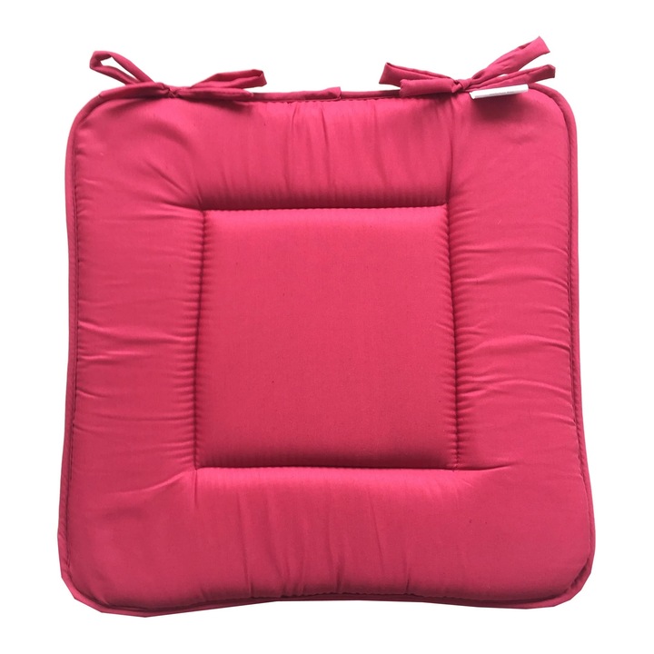 Perna decorativa pentru scaun de bucatarie sau terasa IS0956, 40 x 40 cm, Rosu