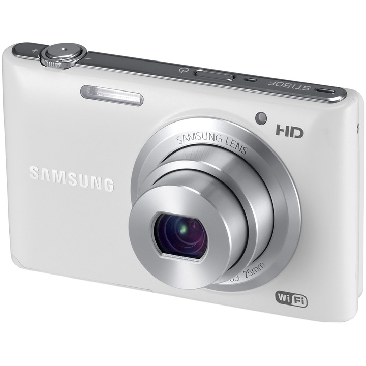 Samsung ST150 digitális fényképezőgép, 16MP, Wi-Fi, Fehér