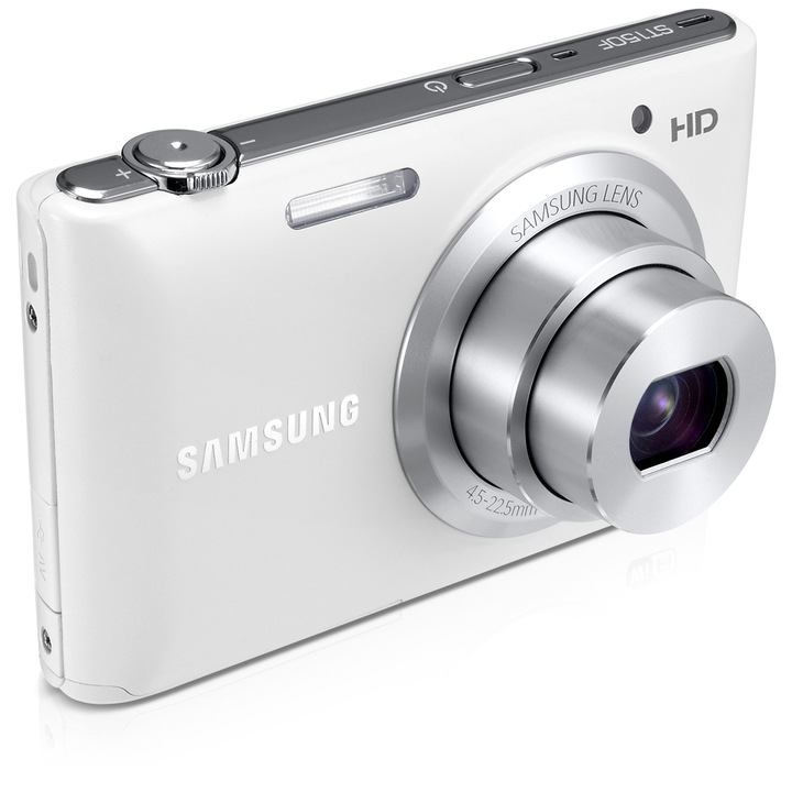 Samsung ST150 digitális fényképezőgép, 16MP, Wi-Fi, Fehér