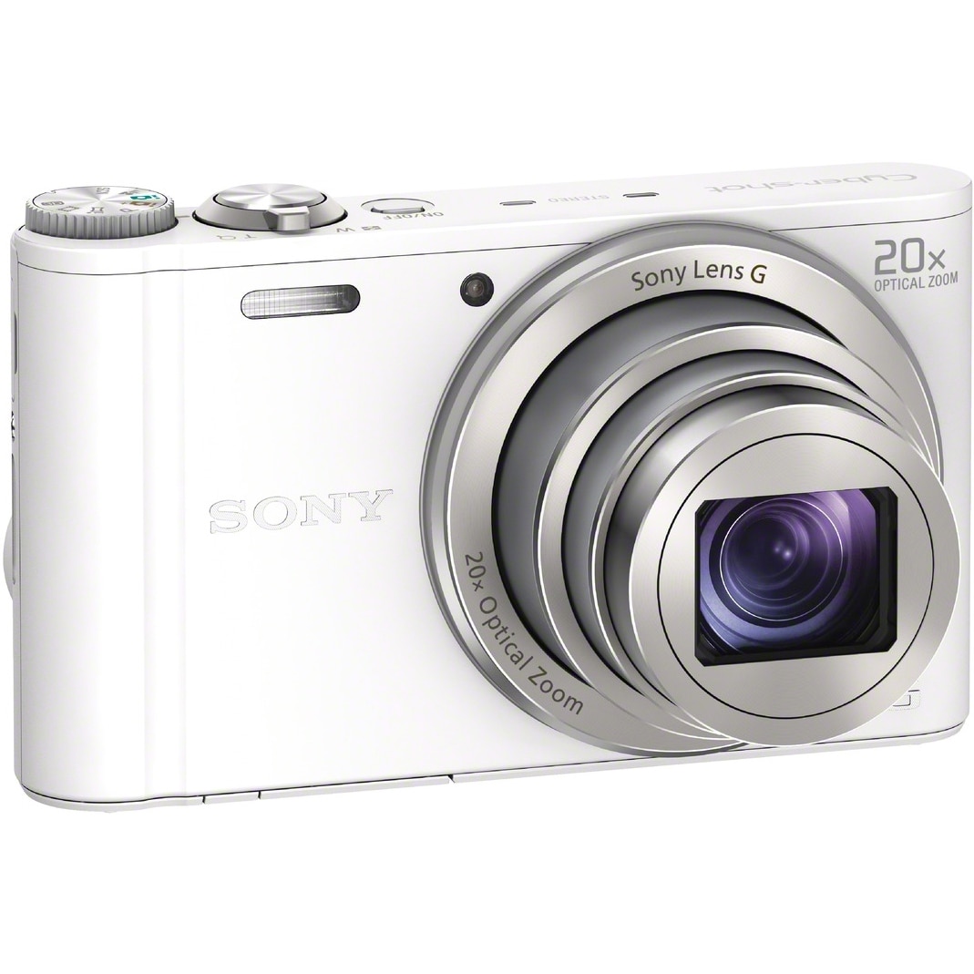 SONY　Cyber-Shot　DSC-WX300 Aparat foto digital Sony DSC-WX300, 18MP, Wi-Fi, White - eMAG.ro