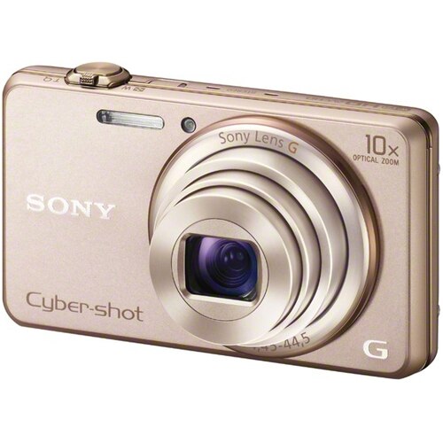 SONY Cyber−Shot DSC-WX200 Aparat foto digital Sony DSC-WX200, 18.2MP, Wi-Fi, Gold - eMAG.ro
