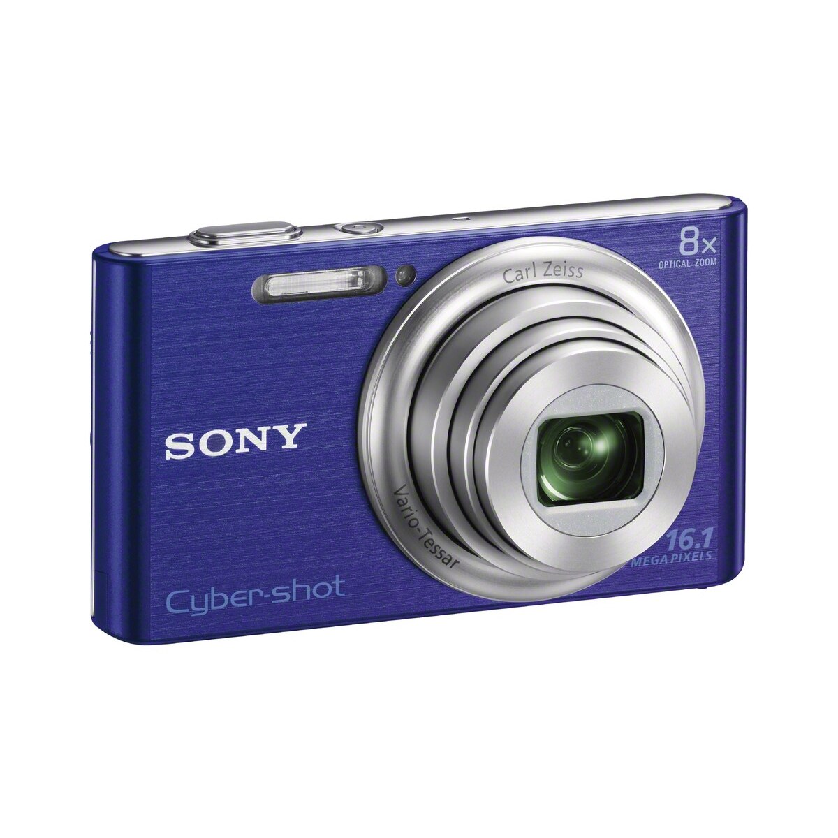 Aparat foto digital Sony DSC-W730, 16MP, Blue + Card SD 4GB, Husa