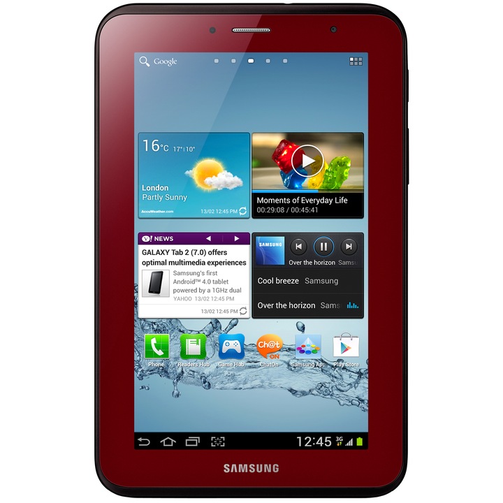 Taблет Samsung Galaxy Tab2 P3100 7", 8GB, Wi-Fi, 3G, Android 4.0, Garnet Red