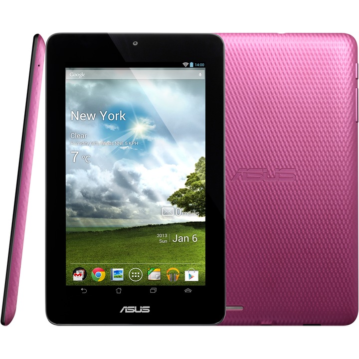 Taблет Asus MeMO Pad ME172V-1G052A c процесор VIA WM8950 1.0GHz, 7", 1GB DDR3, 16GB, Wi-Fi, Android JellyBean 4.1, Cherry Pink