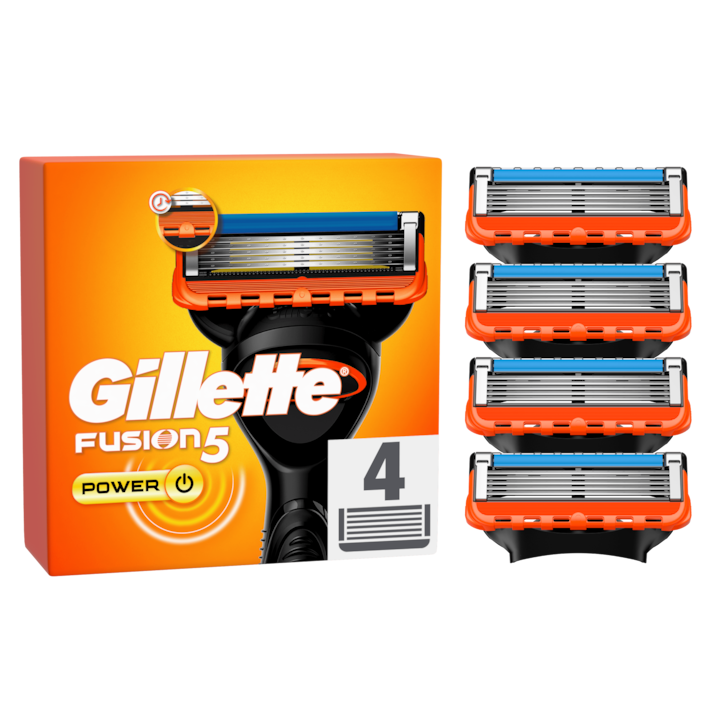 Gillette Fusion5 Power Borotvához - 4 db cserélhető penge
