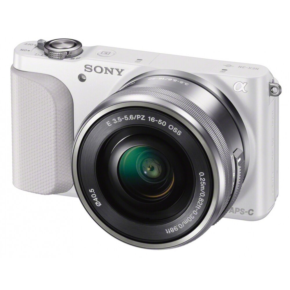 Sony NEX-3NL, 16.1MP, White + Obiectiv 16-50mm - eMAG.ro