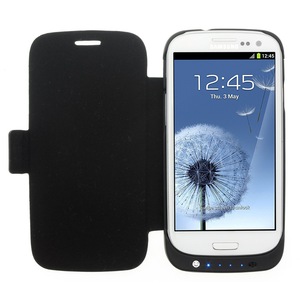 hard working rocket Spacious Acumulator extern Kit Flip-Cover pentru Samsung I9300 Galaxy S3, 2400 mAh,  Black - eMAG.ro