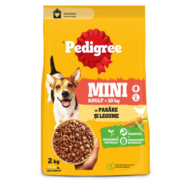 Pedigree száraz kutyaeledel baromfival és zöldséggel, 2 kg