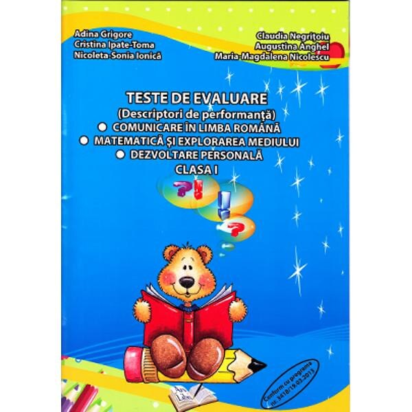 Teste de evaluare cls 1 - Adina Grigore