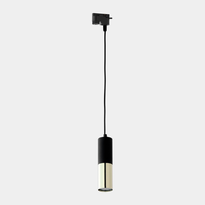 Plafoniera de tavan, TK-Lighting, 1 Sursa Iluminare, Metal, GU10, Negru/Auriu