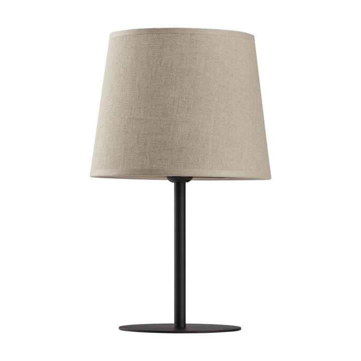 Éjjeli lámpa, TK-Lighting, Fém, E27, Fekete/Bézs