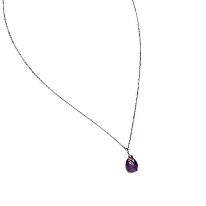 Colier Marigold Amethyst, lungime 43, extensie 7.5 cm, Norrsken