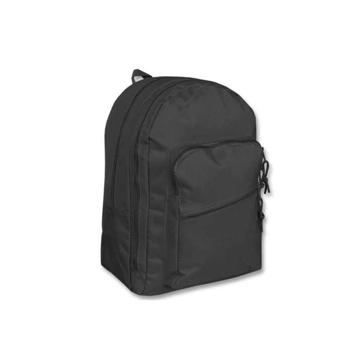 Rucsac Day Pack Negru 25 L, Copii, Camping, Negru, Poliester