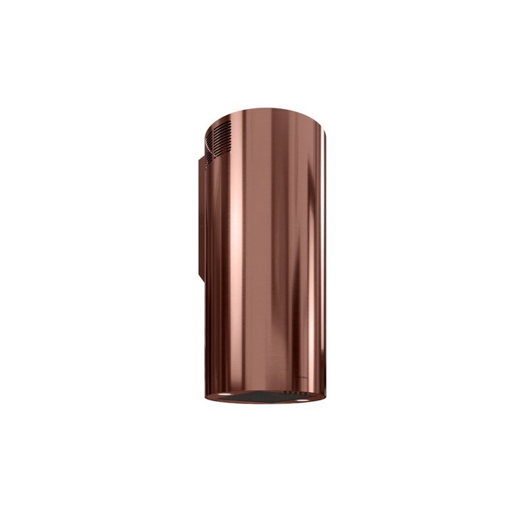 Hota cilindrica decorativa de perete Globalo, Lobelio 39.1 Wine Copper, clasa energetica B, capacitate de absorbtie 570 mc/h, 3 trepte, Cupru