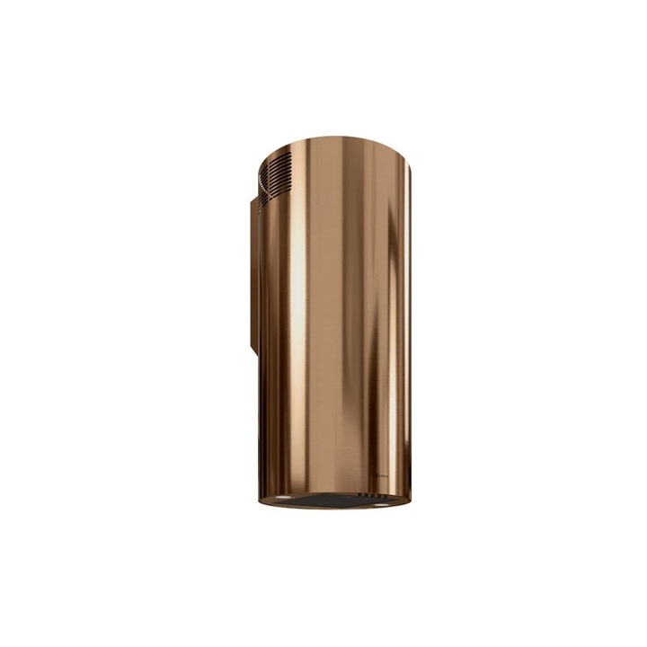 Hota cilindrica decorativa de perete Globalo, Lobelio 39.1 Caramel Gold, clasa energetica B, capacitate de absorbtie 570 mc/h, 3 trepte, Auriu