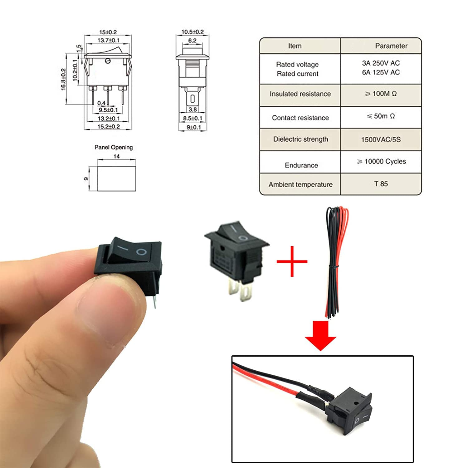 Комплект от 8 мотора DC 1.5V-3V 15000-16500 RPM с 8 кутии за държачи на ...