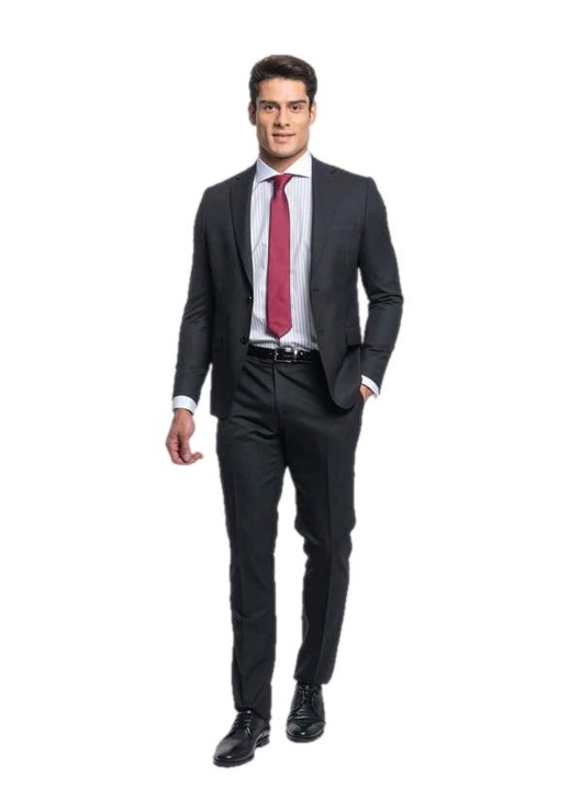 Costum barbati Prince Oliver, Poliester/Viscoza, Negru.