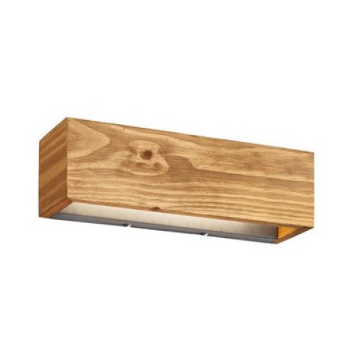 Fali lámpa, Trio, Fa, IP20, Natúr