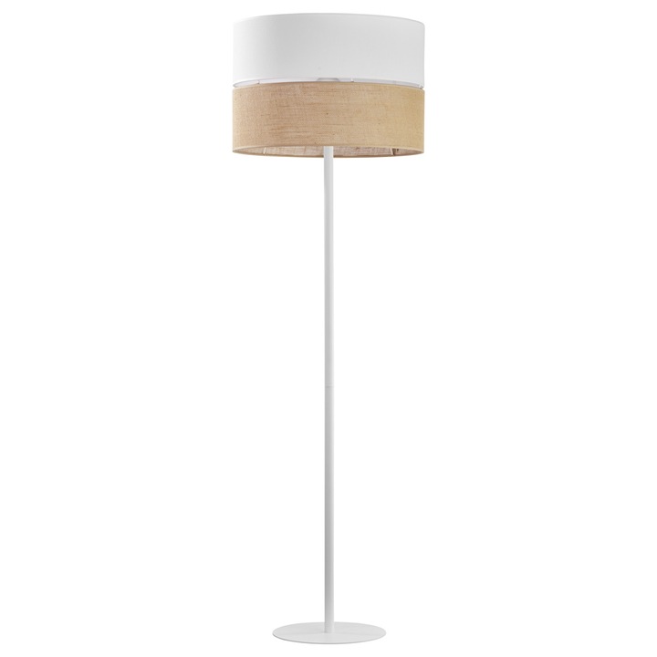 Lampa de podea, TK-Lighting, Metal, E27, Bej/Alb