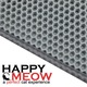 Covor pentru litiera total demontabil Happy Meow, 60x40 cm, colectarea granulelor de nisip, gri