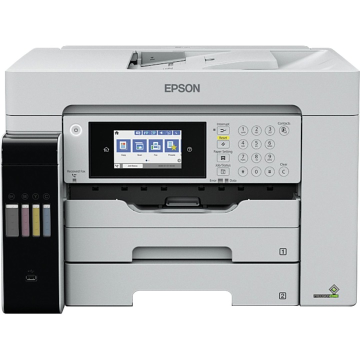 Монохромен ciss мастиленоструен принтер Epson M15180, A3, дуплекс, ADF, USB 2.0, Wi-Fi, 25 ppm