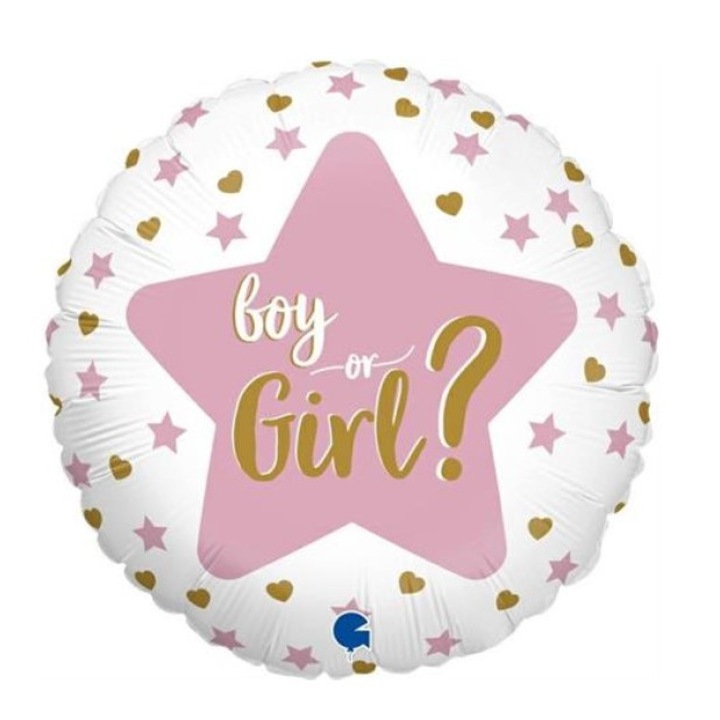 Balon folie Dezvaluire sex / Gender reveal / Boy or Girl 46 cm