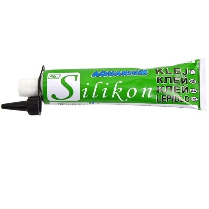 Adeziv siliconic pentru acvariu, Jaba, 135ml, Negru