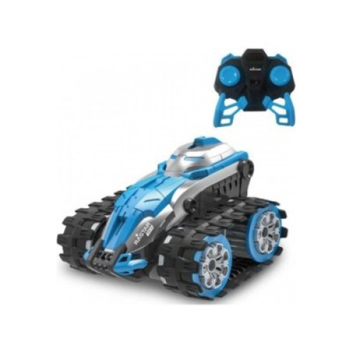 Masina RC Amphibious, Puzzle, 2.4GHz, 14cm, 25x16x18cm, Albastru/Negru