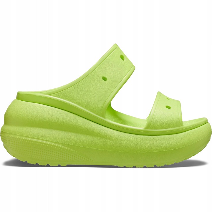 Saboti Papuci De Dama Platforma, Crocs, Classic Crush Sandal, Verde, 39,5 EU