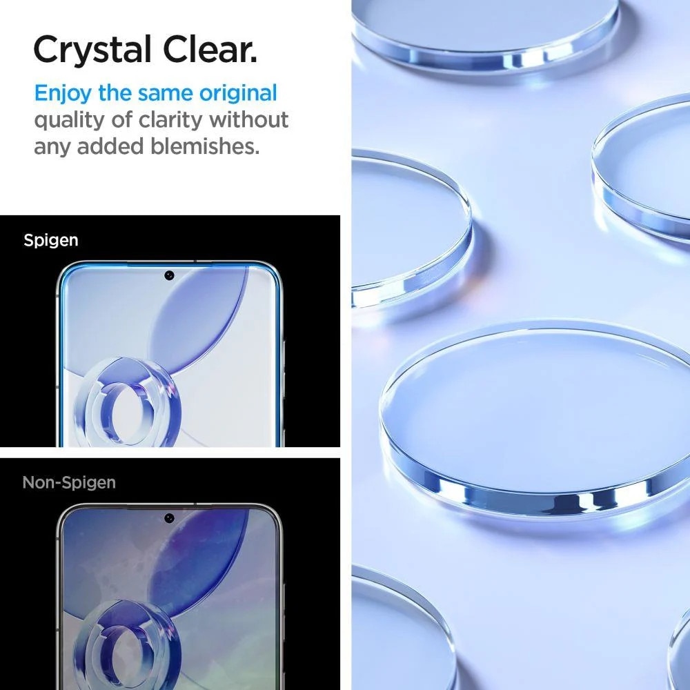 Folie pentru Samsung Galaxy S23 Plus (set 2) - Spigen Glas.tR EZ FIT - Clear