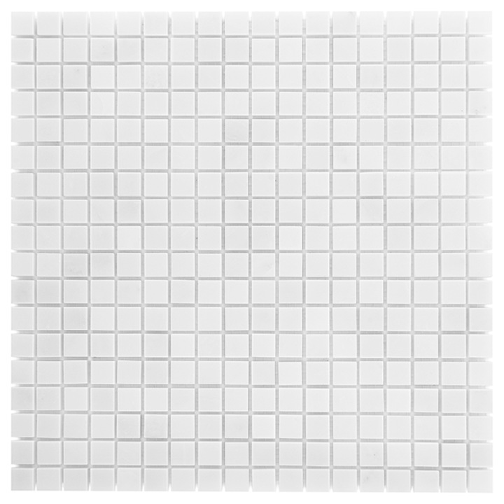 Faianta/gresie Mozaic, DUNIN, Piatra naturala, PURE WHITE 15, 30,5x30,5x1 cm