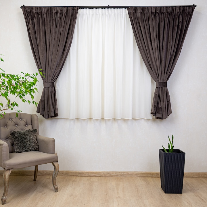 Комплект 2 пердета Hiko, 2x140x150 см и перде Ana, 300x150 см