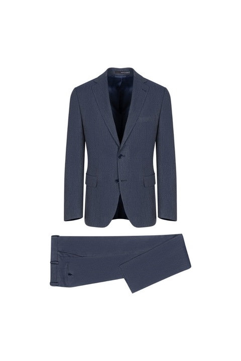 Costum barbati Prince Oliver, Material sintetic/Viscoza, Albastru inchis32`4, Albastru inchis