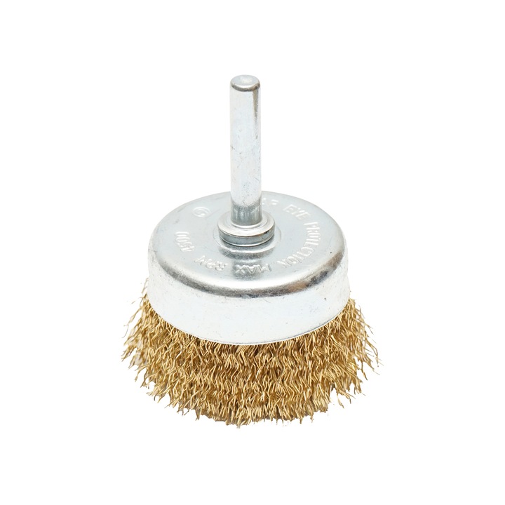 Perie sarma cupa cu tija 50mm M14, 4500rpm Breckner Germany