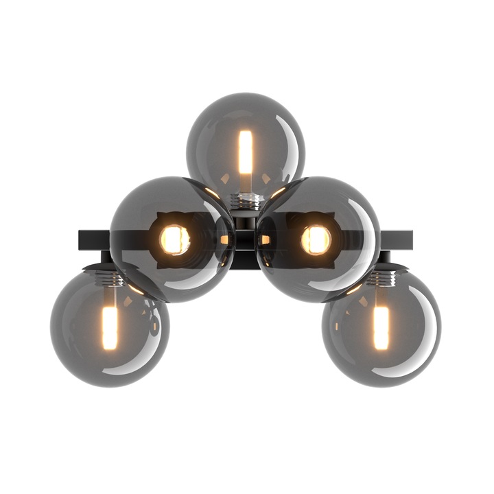 Aplica Maytoni Modern Dallas, Negru, 5G9, 28W