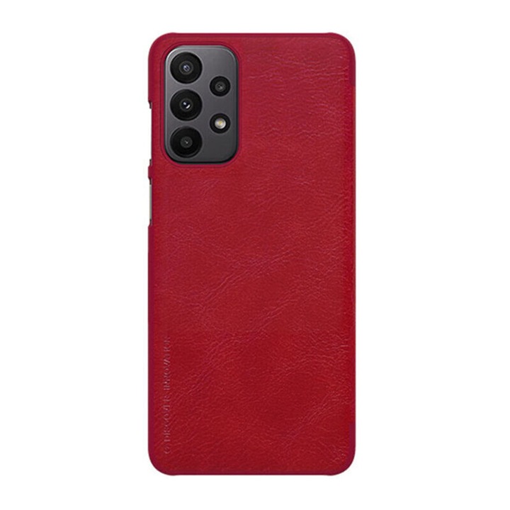 Калъф за Samsung Galaxy S23 Ultra, кожа, Qin Pro Leather Case, червен, KOF-BBL7406