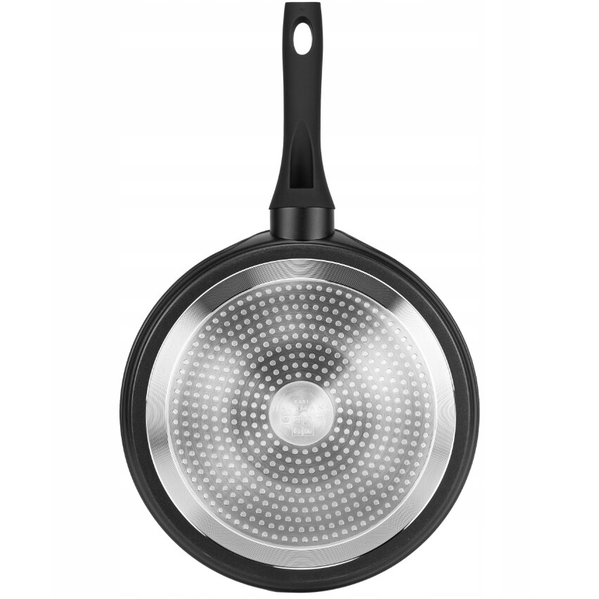 Confezione 3 Padelle In Alluminio Con Rivestimento In Marmo (16/20/24 Cm) + Set 3 Utensili In Acciaio Inox - 3