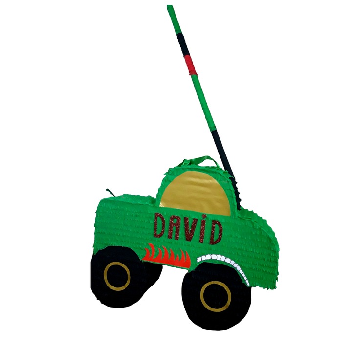 Pinata model Monster Track, 45 cm, verde