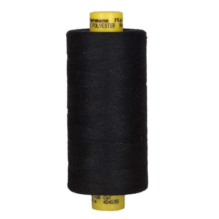 Ata de cusut Gutermann Mara 120 100% poliester 1000m Bleumarin 665