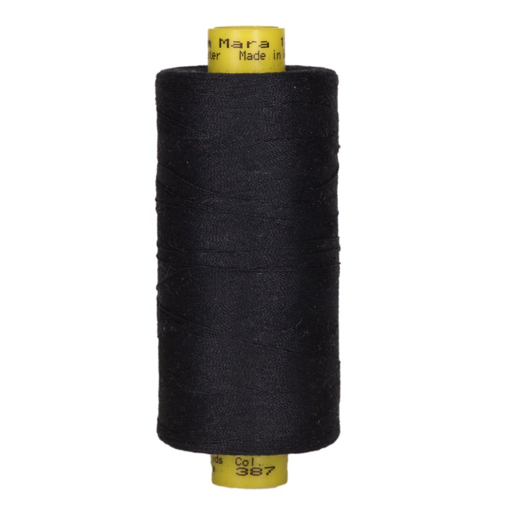 Ata de cusut Gutermann Mara 120 100% poliester 1000m Bleumarin 387