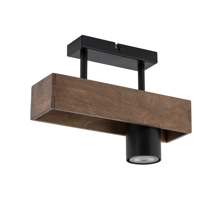 Mennyezeti lámpa, Sigma, GU10, acél, fekete/barna