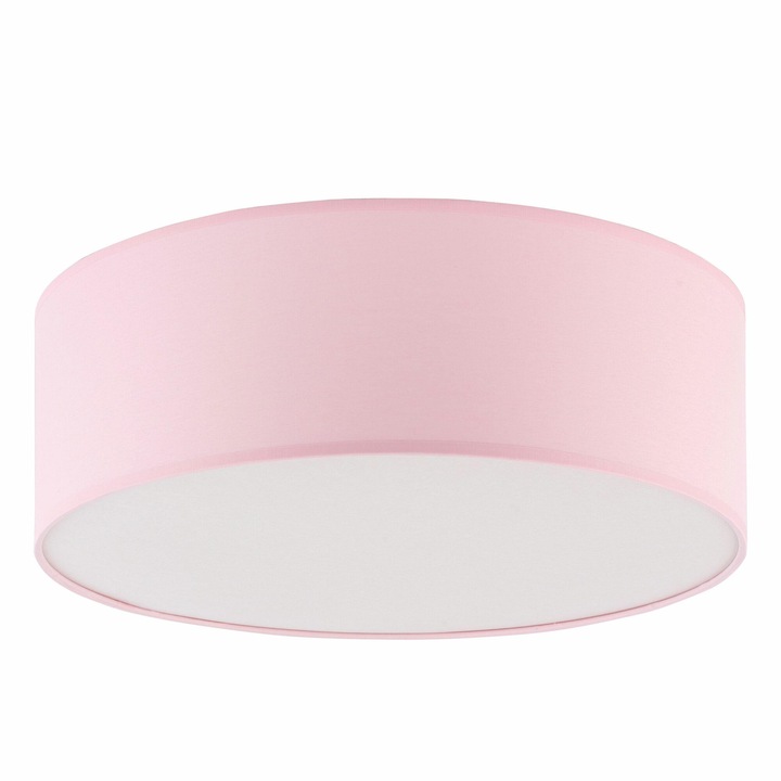 Plafoniera, TK-Lighting, Metal/Plastic, 15 W, Alb/Roz